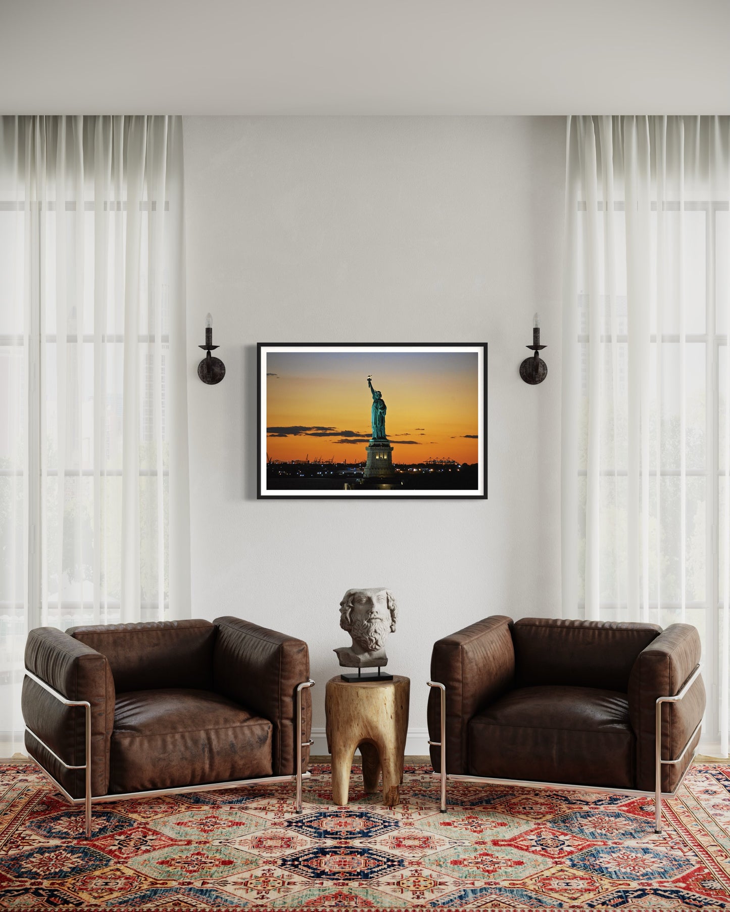Statue of Liberty Sunset (Poster)