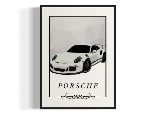 Porsche Black Windows (Poster)