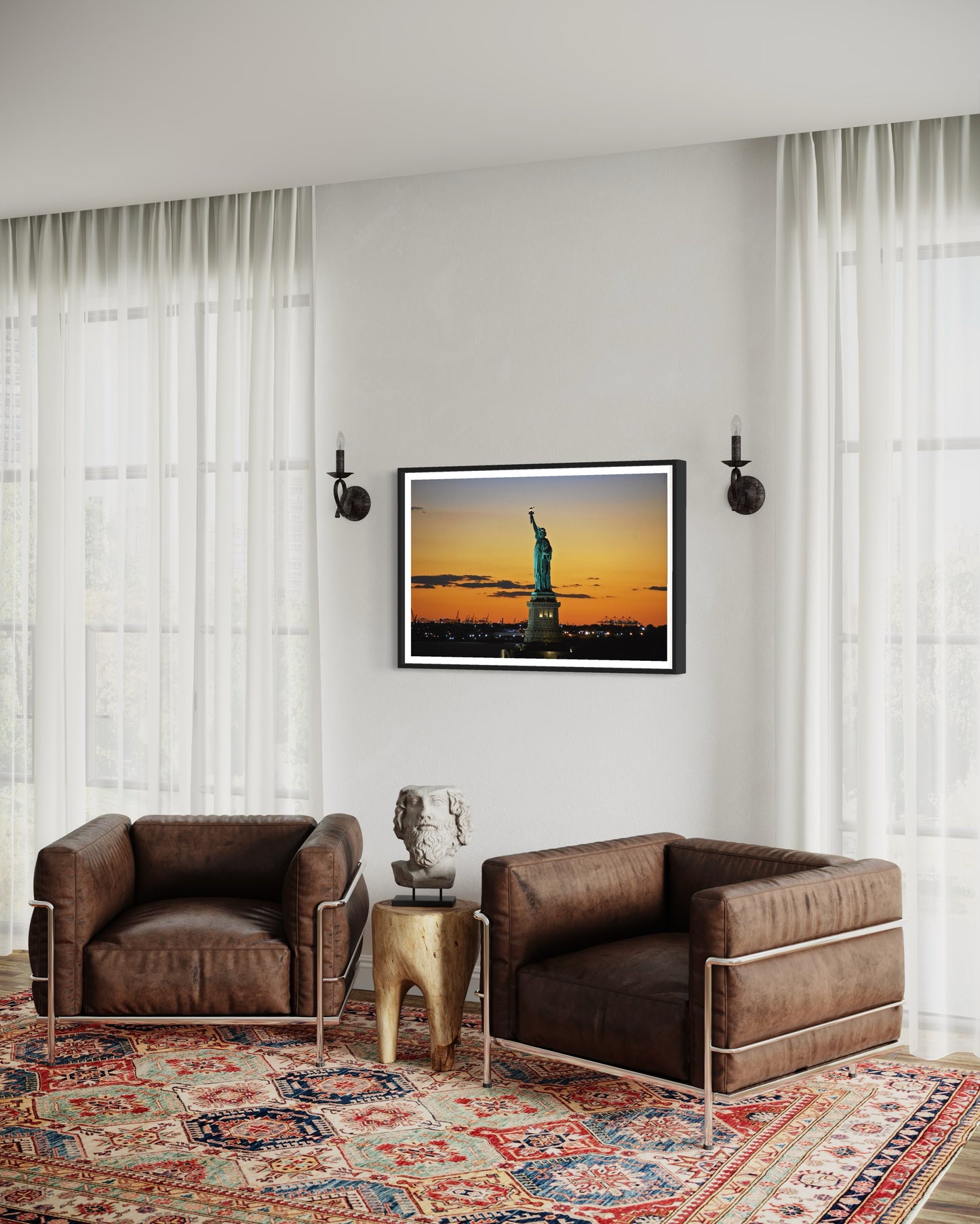 Statue of Liberty Sunset (Poster)