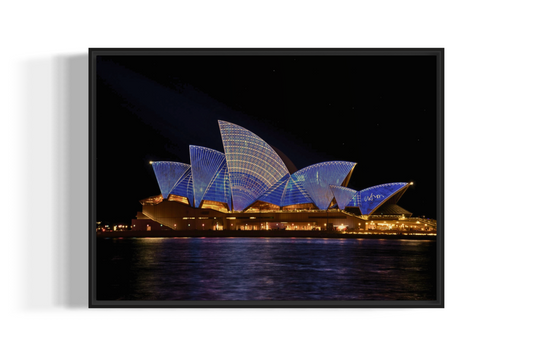 Sydney Opera House Blue Light (Poster)