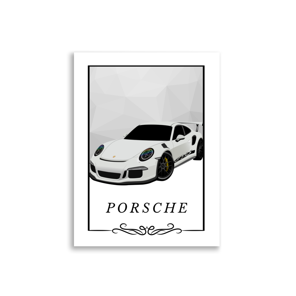 Porsche Black Windows (Poster)