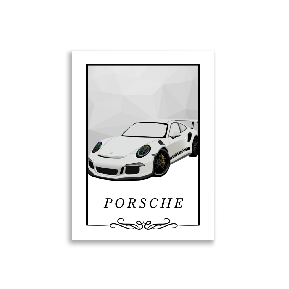 Porsche Light Windows (Poster)