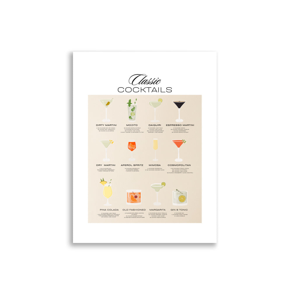 Classic Cocktails (Poster)