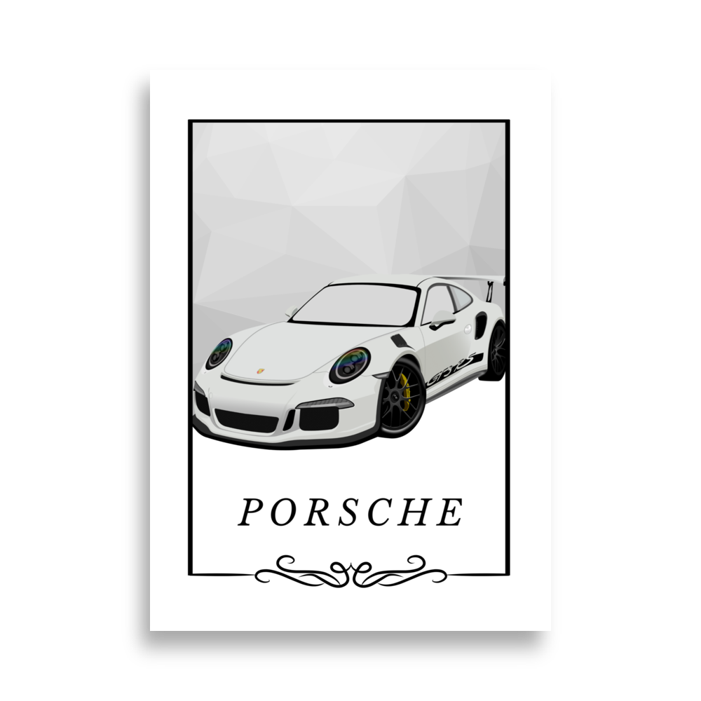 Porsche Light Windows (Poster)